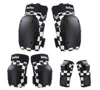 OLYSPM 6PCS Protective Gear Set,Knee Pads for Kids,Kids Knee and Elbow Pads for Kids,Teens,Adults,Dual Protection with PP Shell and EVA Cushion for Skating,Skateboarding,Cycling