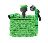 OLYSPM Expandable Garden Hose,Hosepipes for Garden,Garden Hoses with 1/2",3/4" Fittings and 7 Mode Spray Nozzle,Flexible Hose Pipe with 50FT,75FT,100FT,125FT