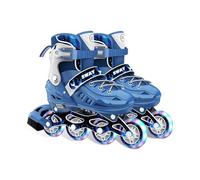 OLYSPM Inline Skates Kids,Roller Skates,5 Sizes of Adjustable Skates with Chinese Style Pattern and 8 Light up Wheels for Boy and Girls