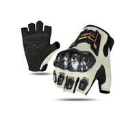 OLYSPM Motorbike Gloves,Fingerless Motorcycle Gloves with High Strength Shell and Breathable Mesh,Suitable for Off-Road,BMX,Cycling,Climbing