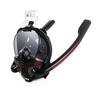 OLYSPM Snorkel Mask Full Face,Snorkel Set Adults,Double-tube breathing separation circulatory system prevents lens fogging,Soft and Comfortable,Adjustable