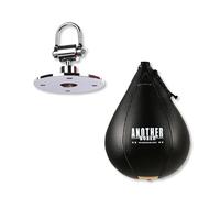 OLYSPM Speed Bag, Boxing Ball with Swivel, Leather Speed Bags for MMA, Muay Thai, Boxing, Kickboxing, Fitness