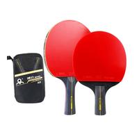 OLYSPM Table Tennis Bats,Table Tennis Bat,Table Tennis Set with 2 Table Tennis Bats,1 Storage Bag,High-Performance Ping Pong Set for Outdoor and Indoor Exercises