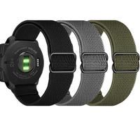 Olytop Elastic Bands for Garmin Instinct / Instinct 2 Solar, 22mm Soft Stretchy Nylon Ultra-light Wristband Replacement Strap for Garmin/Instinct Tactical/Esports/Solar/Tide/Tactical, 3 Pack