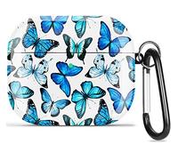 Olytop for Airpods 3rd Generation Case Butterfly, Cute Case for Airpod 3 Cover Protective Hard Skin Shell Women Men with Keychain for Apple iPod 3rd Gen Case 2021- Butterfly