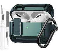 Olytop for Airpods Pro 2/1 Gen Case Cover with Lock (2019/2022/2023), Rugged Locking Case for Airpod Pro 2nd/1st Generation Shockproof Armor Protective Skin for Apple iPod Pro - Army Green