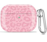 Olytop for Airpods Pro 3rd Gen Case 2025, Cute Leopard Air pods Pro 3rd Generation Protective Hard Skin Women Girl with Keychain for Apple iPod Pro 3 Gen Case - Pink Leopard