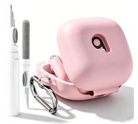 Olytop for Beats Powerbeats Pro 2 Case with Cleaner kit 2025, Soft Silicone Case for New Powerbeat Pro2 Cover Protective Skin with Keychain, Cleaning Pen for Beat PowerBeat Earbuds,Pink