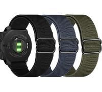 Olytop for Garmin Instinct/Instinct 2 Solar Watch Bands, 22mm Soft Elastic Nylon Ultra-light Wristband Stretchy Replacement Strap Men Women for Garmin Instinct Tactical/Esports/Solar/Tide, 3 Pack