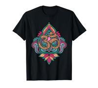 Om Aum Ohm Hindu Symbol Spiritual Meditation Yoga Mandala T-Shirt