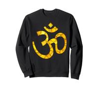 Om Buddhism Symbol Spiritual Buddhist Stained Glass Art Sweatshirt