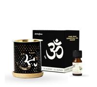 Om Essential Oil Burner with 10ml Oil & Candle, Aromafume
