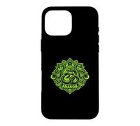 Om Mandala Snake Spiritual Yoga Case for iPhone 16 Pro Max
