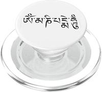 Om Mani Padme Hum Tibetan Buddhist Mantra of Compassion PopSockets PopGrip for MagSafe