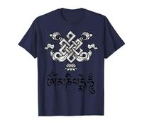 Om Mani Padme Hum Tibetan Mantra Endless Knot Art T-Shirt