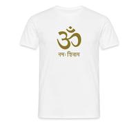 Om Mantra Namah Shivaya Sanskrit Men's T-Shirt White