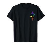Om Mantra, yoga, symbol, lotus flower, rainbow, chakra T-Shirt