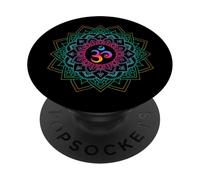 Om Meditations Mandalas Yoga Unisex PopSockets Adhesive PopGrip