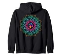 Om Meditations Mandalas Yoga Unisex Zip Hoodie