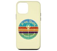 Om Namah Shivaya Adiyogi Shiva Trident Tripundra Yoga Retro Case for iPhone 12 mini