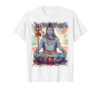 Om Namah Shivaya Shiva Meditation Hindu God Men Women White T-Shirt