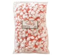 Om Phool Batti Round Cotton Wicks for Diya, GOL Batti for Puja with Kesar Tip, 1100 Pieces (Pack of 1, Red)