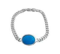 Om Pooja Shop Salman Khan Orignal Turquoise (Firoza) Silver Bracelet