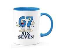 OM Print Hub Six Seven 67 Meme Novelty Mug SixSeven (Design 1)