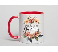 OM Print Hub World's Best Grandma (Grandma Red Mug)