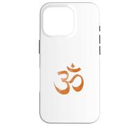 Om Print Yoga brown Faded Ohm Mantra Symbol Sanskrit Aum Case for iPhone 16 Pro