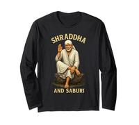 Om Sai Ram | Shirdi Sai Baba | Shraddha & Saburi | Sai Baba Long Sleeve T-Shirt