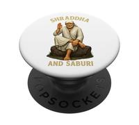 Om Sai Ram | Shirdi Sai Baba | Shraddha & Saburi | Sai Baba PopSockets Adhesive PopGrip