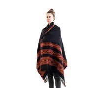 Om Shanti Crafts Meditation Shawl or Blanket, Exotic Shawl/Wrap, Oversize Scarf or Stole. Unisex, Black, 6.5' x 3.5'
