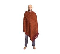 Om Shanti Crafts Meditation Shawl or Blanket, Exotic Shawl/Wrap, Oversize Scarf or Stole. Unisex, Red, 80' 'X 40''