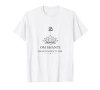 Om Shanti Lotus Yoga Meditation - Sanskrit Mantra T-Shirt