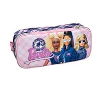 OM SUPPLIES Barbie Iconic TV Cartoon Characters Pencil Case with 2 compartments for Kids Childrens Character Back to School Gift (Barbie)