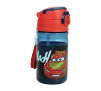 OM SUPPLIES Cars Reusable Sipper Canteen Cycling Lab Dropping Water Bottle Drink Bottle with built-in handle for Easy Carry School Lunch Kids Childrens 350ml (Cars Mach)