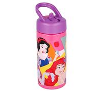 OM SUPPLIES Disney Princess Reusable Sipper Water Bottle Drink Bottle with built-in handle for Easy Carry School Lunch Kids Childrens 410ml (Princess)