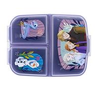 OM SUPPLIES Frozen Reusable Sandwich Lunch Box 3 Multi Compartment Kids Children School (Frozen)