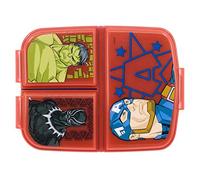 OM SUPPLIES Marvel Avengers Reusable Sandwich Lunch Box 3 Multi Compartment Kids Children School (Avengers)