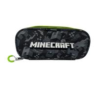 OM SUPPLIES Minecraft Iconic TV Cartoon Characters Pencil Case with 2 compartments for Kids Childrens Character Back to School Gift (Mine)