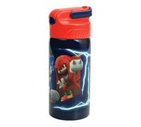 OM SUPPLIES Sonic Characters Reusable Sipper Water Bottle Drink Bottle with built-in handle for Easy Carry School Lunch Kids Childrens 500ml (Sonic Hero)