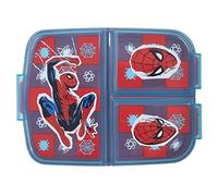 OM SUPPLIES Spiderman Reusable Sandwich Lunch Box 3 Multi Compartment Kids Children School (Spiderman)