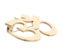 Om Symbol Brooch Pins Stainless Steel Vintage Finish