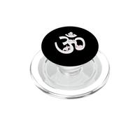 Om symbol yoga rabbit Aum Funny Meditation PopSockets PopGrip for MagSafe