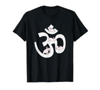 Om Symbol Yoga Rabbit Aum Funny Meditation Value Graphic T-Shirt, Men, Black, L