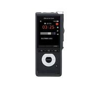 OM System DS2700 Digital voice recorder with stereo microphones, 4-position slide switch, and ODMS R8 software.
