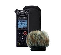 OM SYSTEM LS-P5 High-Resolution Audio Wind Protection Kit - 3-Mic Directional Control, Windshield, Bluetooth, 96kHz/24-bit PCM, Rechargeable, 16GB Built-in, Outdoor Use