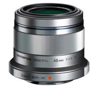 Olympus M.Zuiko Digital 45mm f/1.8 Lens Silver