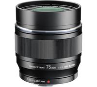 OM SYSTEM M.Zuiko Digital ED 75 mm F1.8 Lens, Fast Fixed Focal Length, Suitable for All MFT Cameras (Olympus OM-D & PEN Models, Panasonic G Series), Black